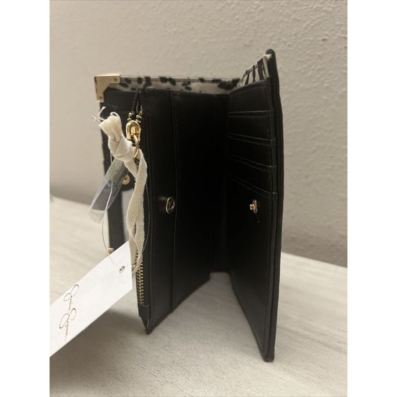Jessica Simpson Small Fran Center Divider Wallet Color Meteorite/Black NEW - Picture 12 of 15